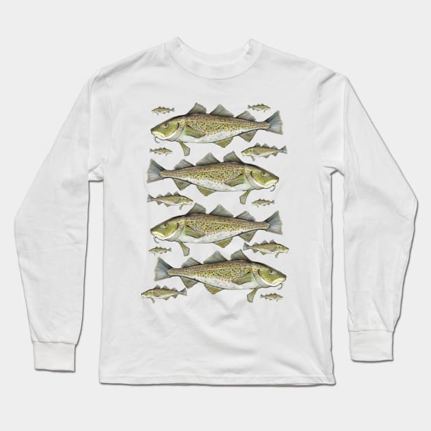 Cod fish Long Sleeve T-Shirt by msmart